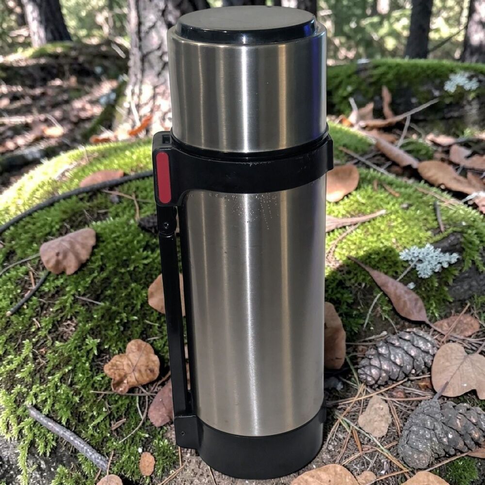 GOTT Stainless Steel Vacuum Thermos Vintage 80s Harriman 1.5qt Japan